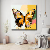 Paint by Numbers Butterfly Yellow